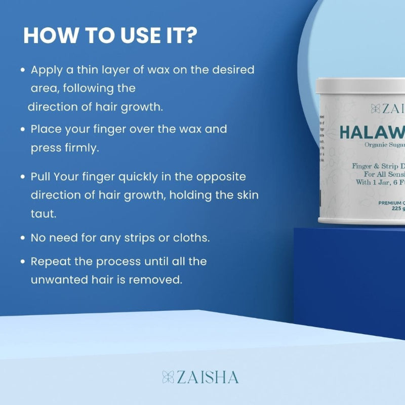 2 Halawa Wax + 2 Strips + After Wax Lotion