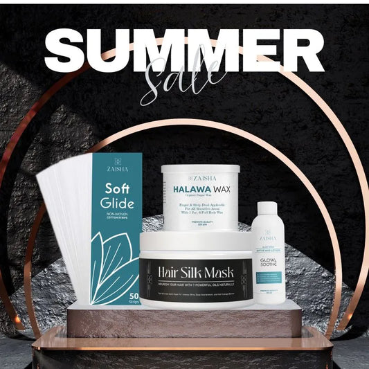 Halawa Wax + After Wax lotion + Cotton Strips + Hair Silk Mask