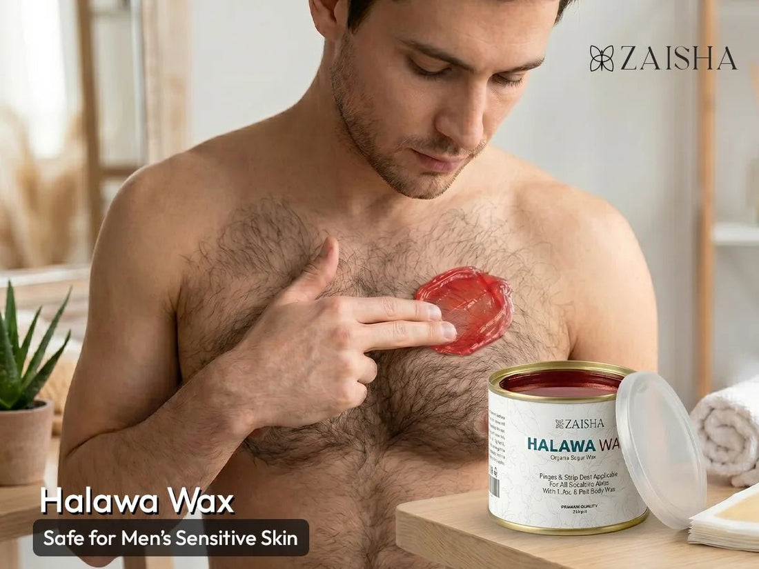 Halawa Wax Safe for Men’s Sensitive Skin: Complete Grooming Guide - ZAISHA