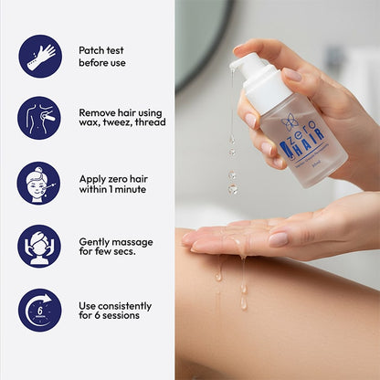 ZERO HAIR SERUM  Permanent Hair Removal