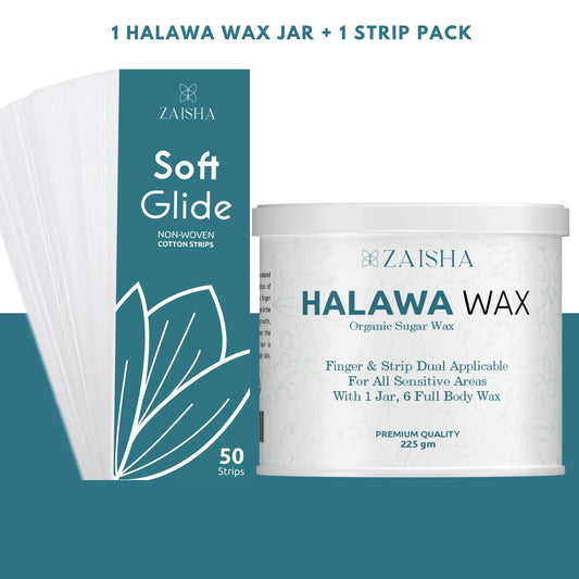 Halawa Wax + Cotton Strips Pack