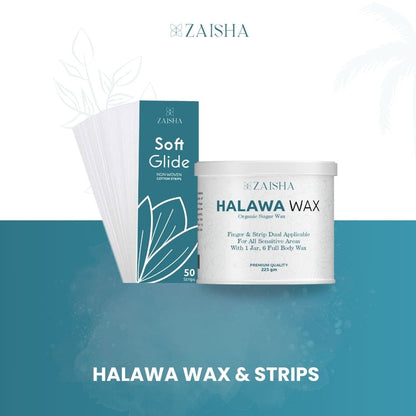 Halawa Wax + Cotton Strips Pack