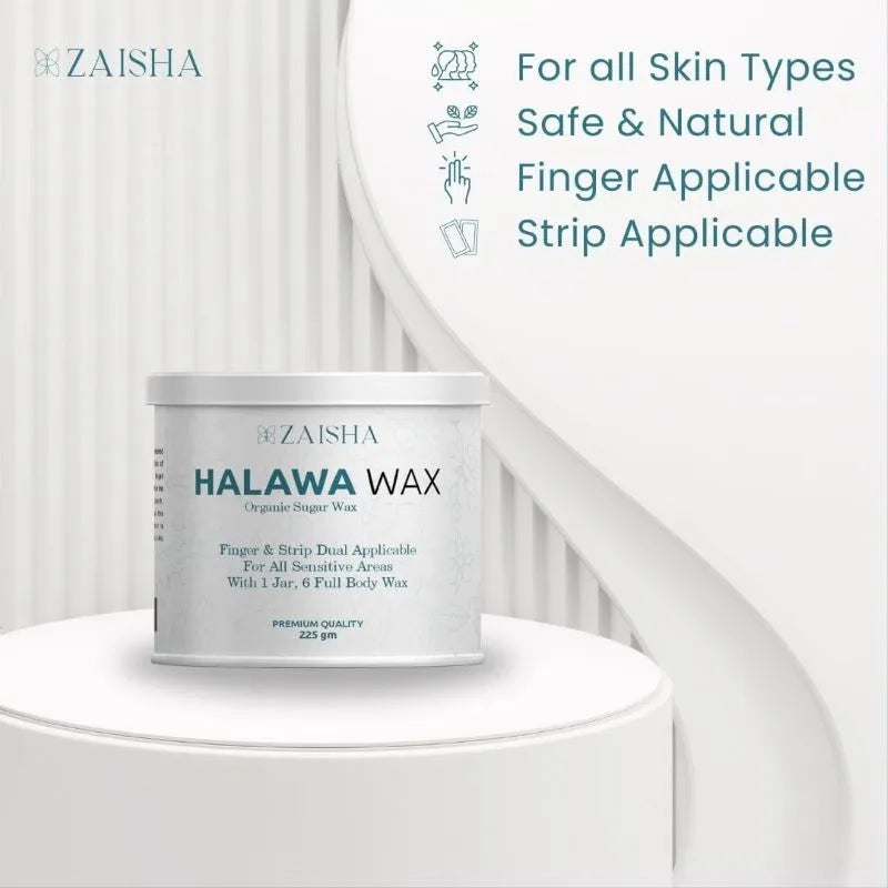 Halawa Wax + After Wax lotion + Cotton Strips + Hair Silk Mask