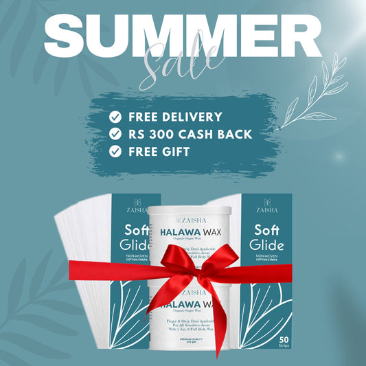 2 Halawa Wax + 2 Hair Removal Strips