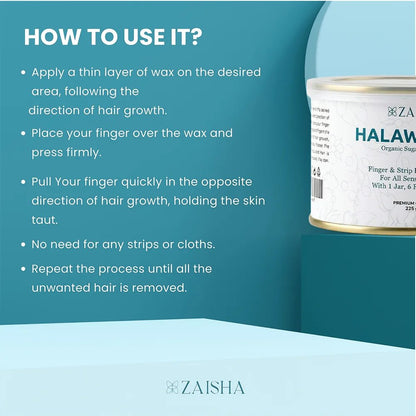 Duo Pack - Halawa Wax + Strips - ZAISHA
