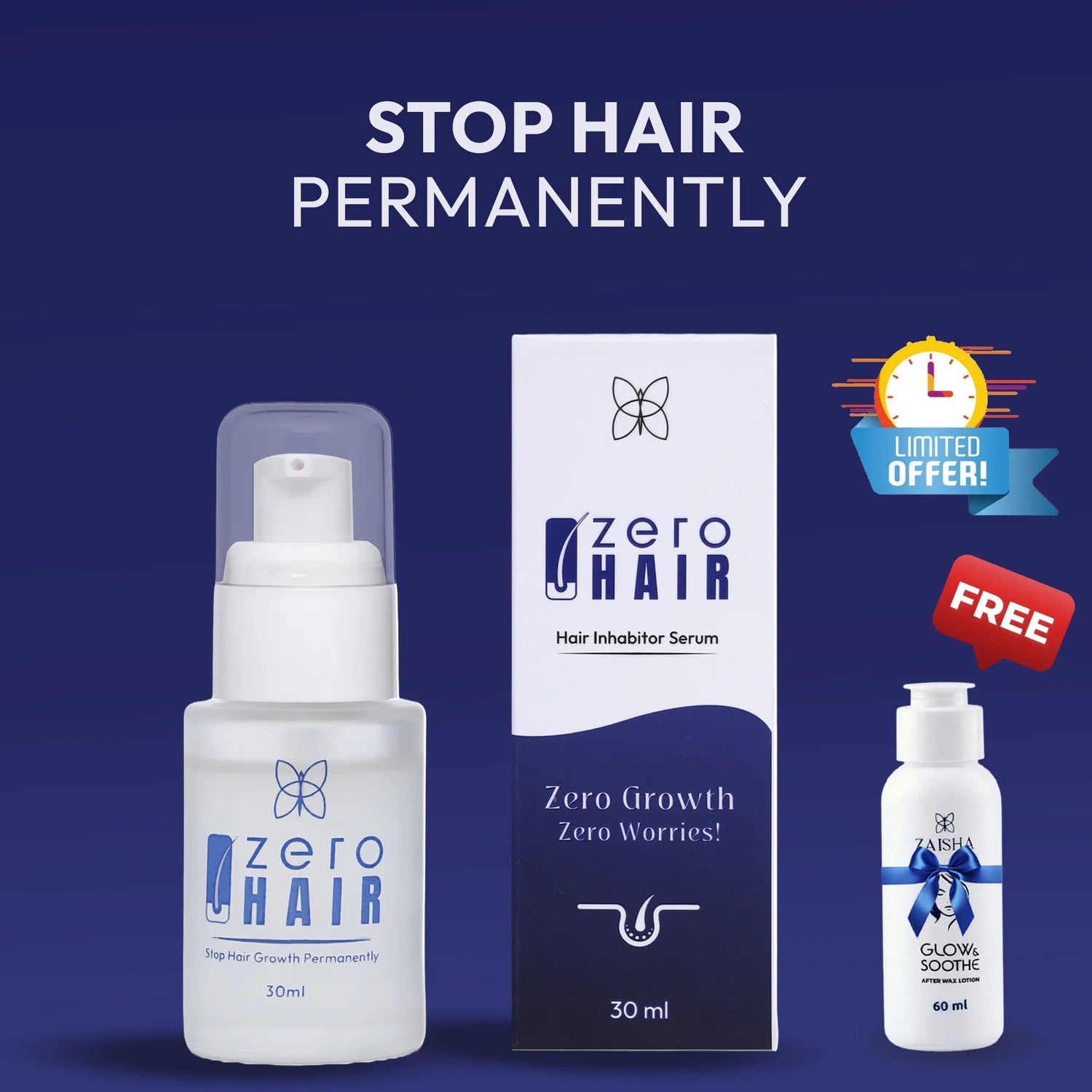 Zero Hair Serum + Free Lotion - ZAISHA